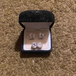 Square & circle earrings set #2